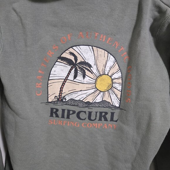 Rip Curl green hoodie with zipper size L - Picture 3 of 5